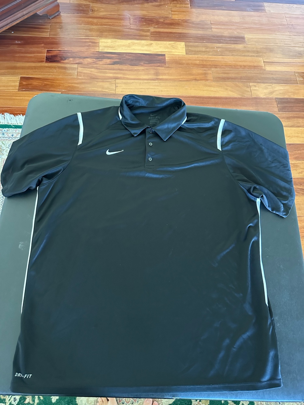 Nike Men’s Black Dri-FIT Polo Shirt Size 2XL